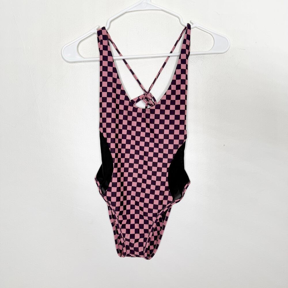 NWT TeenyB Bikini Couture Checkered One Piece Swimsuit